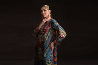 Embrace Winter Festivities in Opulent Prints and Velvet: Discover 'RONAQ' by AMMARA KHAN