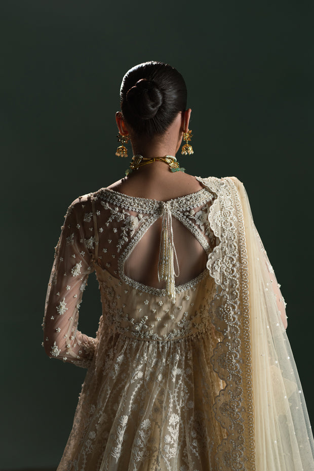 Ivory Nikah Bridal Peshwas Set (D-02)