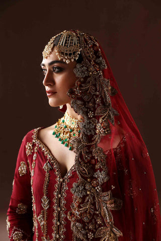 Classic Red Gharara Bridal (BR-04-R)