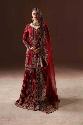 Classic Red Gharara Bridal (BR-04-R)