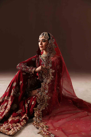 Classic Red Gharara Bridal (BR-04-R)