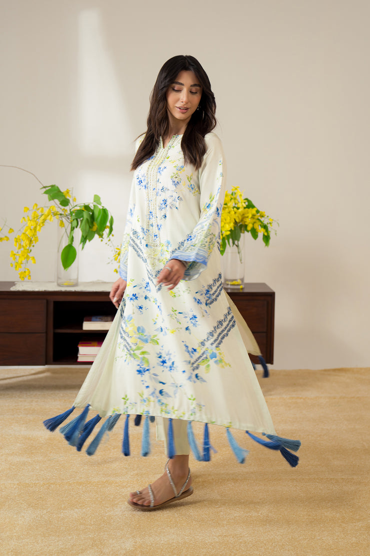 Hilly Floral Tassel Kaftan Set (D-4)