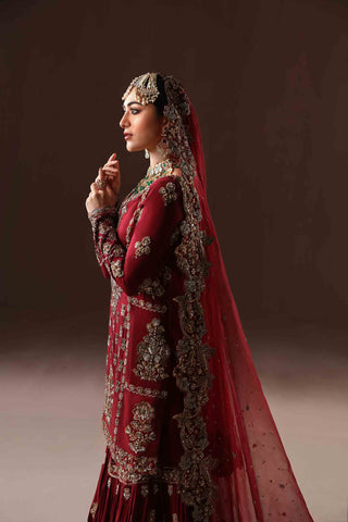 Classic Red Gharara Bridal (BR-04-R)