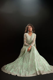 Minty Printed Lehnga And Jewelled Jacket Set (D-05)