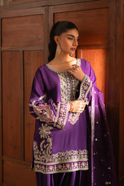 Luxe Kurta Shalwar Set (D-08)