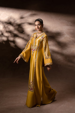 Golden Garden Kaftan Set (D-11)